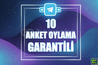 ⭐️ [GARANTİLİ] 10 TELEGRAM ANKET OYLAMA ⭐