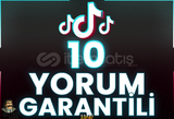 ⭐️ [GARANTİLİ] 10 TİKTOK YORUM ⭐
