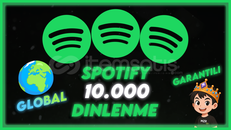 [GARANTILI] %100 Global 10.000 Spotify Dinlenme