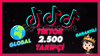 [GARANTILI] %100 Global 2500 TikTok Takipçi