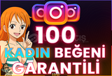 ⭐️ [GARANTİLİ] 100 İNSTAGRAM KADIN BEĞENİ ⭐