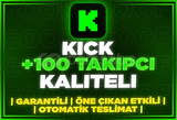 ⭐️[GARANTİLİ] 100 KİCK TAKİPÇİ | KALİTELİ⭐️