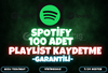 ⭐️[GARANTİLİ] 100 SPOTİFY PLAYLİST KAYDETME⭐️