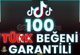 ⭐️ [GARANTİLİ] 100 TİKTOK TÜRK BEĞENİ ⭐