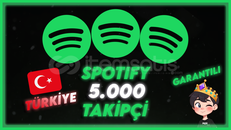 [GARANTILI] %100 Türk 5000 Spotify Takipçi