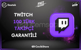 ⭐[GARANTİLİ] (%100 TÜRK) TWİTCH 100 TAKİPÇİ⭐