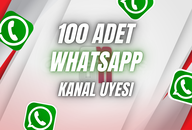 ⭐[GARANTILI] 100 WHATSAPP KANAL UYESI⭐