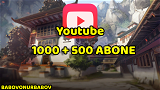 Garantili | 1000 + 500 YouTube Abone