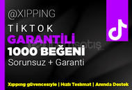 GARANTİLİ | 1000 BEĞENİ TİKTOK