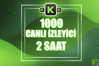 ⭐️ [GARANTİLİ] 1000 CANLI YAYIN İZLENME 2 SAAT ⭐
