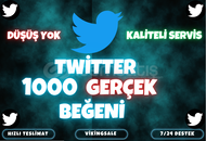⭐️[GARANTİLİ] 1000 GERÇEK TWİTTER BEĞENİ⭐️