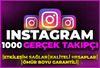 ⭐[GARANTİLİ] 1000 INSTAGRAM GERÇEK TAKİPÇİ⭐