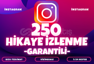 ⭐️ [GARANTİLİ] 250 İNSTAGRAM HİKAYE İZLENME ⭐