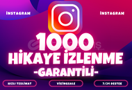 ⭐️ [GARANTİLİ] 1000 İNSTAGRAM HİKAYE İZLENME ⭐
