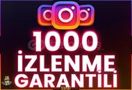 ⭐️ [GARANTİLİ] 1000 İNSTAGRAM İZLENME ⭐