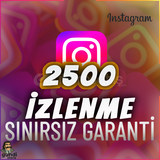 ⭐️[GARANTİLİ] 2500 İNSTAGRAM İZLENME ⭐
