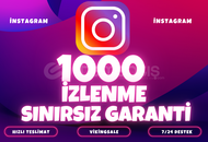 ⭐️ [GARANTİLİ] 1000 İNSTAGRAM İZLENME ⭐