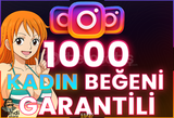 ⭐️ [GARANTİLİ] 1000 İNSTAGRAM KADIN BEĞENİ ⭐
