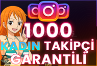⭐️ [GARANTİLİ] 1000 İNSTAGRAM KADIN TAKİPÇİ ⭐