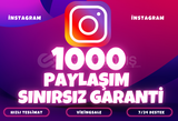 ⭐️ [GARANTİLİ] 1000 İNSTAGRAM PAYLAŞIM ⭐