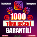 ⭐️ [GARANTİLİ] 1000 İNSTAGRAM TÜRK BEĞENİ ⭐