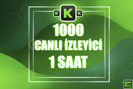 ⭐️ [GARANTİLİ] 1000 KİCK CANLI YAYIN İZLENME ⭐