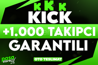 ⭐[GARANTİLİ] +1.000 KİCK TAKİPÇİ