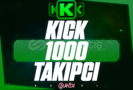 ⭐️ [GARANTİLİ] 1000 KİCK TAKİPÇİ ⭐