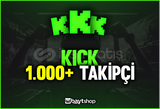 ⭐[GARANTİLİ] 1000+ KİCK TAKİPÇİ