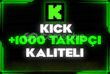 ⭐️[GARANTİLİ] 1000 KİCK TAKİPÇİ | KALİTELİ⭐️