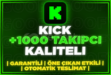 ⭐️[GARANTİLİ] 1000 KİCK TAKİPÇİ | KALİTELİ⭐️