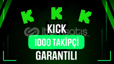 ⭐️[GARANTİLİ] 1000 KİCK TAKİPÇİ | KALİTELİ⭐️