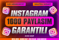 ⭐[GARANTİLİ] 1000 Paylaşım ⭐