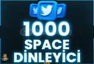 ⭐️ [GARANTİLİ] 1000 SPACE DİNLEYİCİ 1 SAAT ⭐