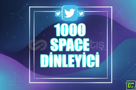 ⭐️ [GARANTİLİ] 1000 SPACE DİNLEYİCİ 1 SAAT ⭐