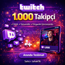 ⭐[GARANTİLİ] 1.000 TAKİPÇİ TWİTCH