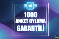 ⭐️ [GARANTİLİ] 1000 TELEGRAM ANKET OYLAMA ⭐