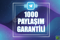 ⭐️ [GARANTİLİ] 1000 TELEGRAM PAYLAŞIM ⭐