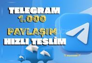 [GARANTİLİ] 1.000 TELEGRAM PAYLAŞIM