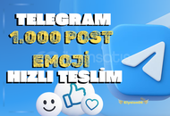 [GARANTİLİ] 1.000 TELEGRAM POST EMOJİ