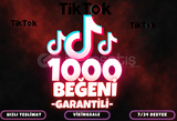 ⭐️ [GARANTİLİ] 1000 TİKTOK BEĞENİ ⭐