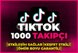 ⭐[GARANTİLİ] 1000 TİKTOK GERÇEK TAKİPÇİ⭐