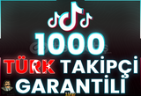 ⭐️ [GARANTİLİ] 1000 TİKTOK TÜRK TAKİPÇİ ⭐
