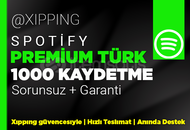 GARANTİLİ | 1000 TÜRK KAYDETME SPOTİFYZ