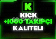 ⭐️[GARANTİLİ]1000 TÜRK KİCK TAKİPÇİ | KALİTELİ⭐️