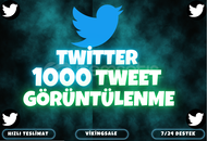 ⭐️ [GARANTİLİ] 1000 TWEET GÖRÜNTÜLENME⭐