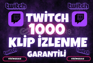 ⭐️[GARANTİLİ] 1000 TWİTCH KLİP İZLENME⭐️