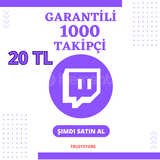 GARANTİLİ 1000 Twitch Takipçi