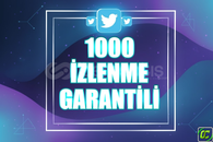 ⭐️ [GARANTİLİ] 1000 TWİTTER İZLENME ⭐