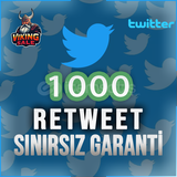 ⭐️ [GARANTİLİ] 1000 TWİTTER RETWEET ⭐